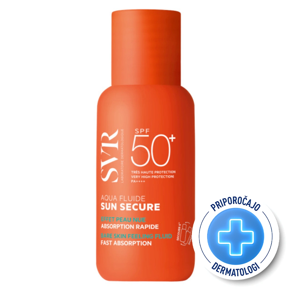 SVR Sun Secure Aqua, fluid za zaščito pred soncem - ZF50+ (50 ml)